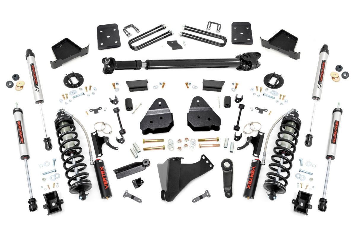 Ford F-250 Super Duty Suspension Lift Kit - Rough Country - 6 Inch Lift, Coilover, 8-stage Adjustable Vertex - '17-'22